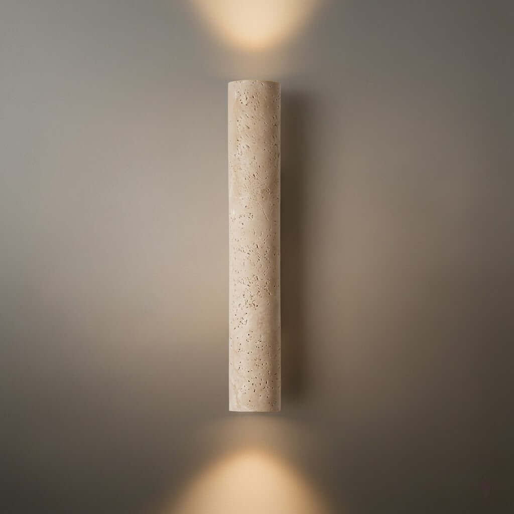 Minimalist Travertine Wall Lamp